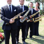 James Rawlinson with Forza saxophone quartet